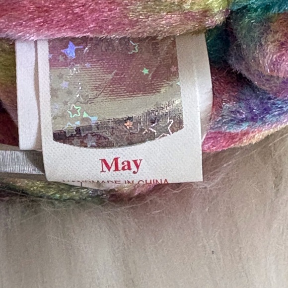 Ty May Emerald Multicolor Birthday Beanie with Green Accents - Picture 3 of 4